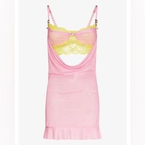POSTER GIRL LYNETTE DRESS PINK AND YELLOW